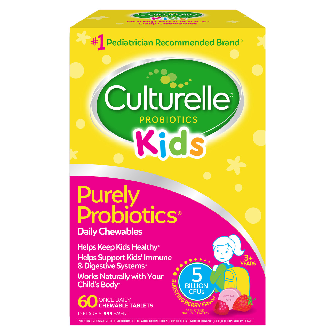 康萃乐儿童益生菌咀嚼片 Culturelle Kids Chewables Probiotic